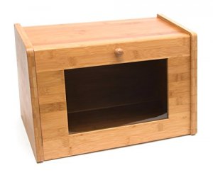 Lipper 8847 Bamboo Bread Box With Window