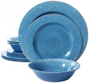 Gibson 94893.12 Sc Mauna Melamine Dw Blue 12pc