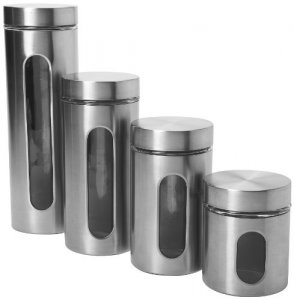 Anchor 97564L20 Palladian Ss Canister Set 4pc