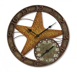 Taylor 98203 14 Starfish Clock W Thermomet