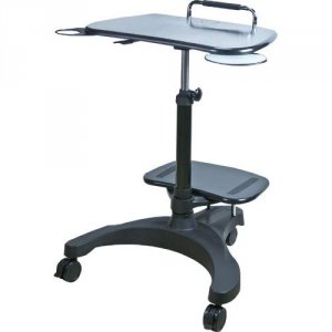 Doublesight DS-610MC Ergonomic Mbl Laptop Cart Blk