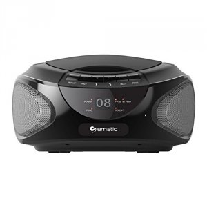 Ematic EBB9224BL Cd Bluetooth Boombox Black