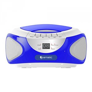 Ematic EBB9224BU Cd Bluetooth Boombox Blue