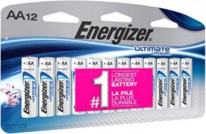 Energizer L91SBP-12 Ultimate Lithium Aa Batteries, 12 Pack - For Camer