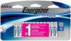 Energizer L92SBP-12 Ultimate Lithium Aaa Batteries, 12 Pack - For Came