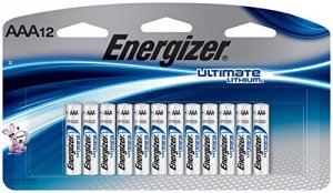 Energizer L92SBP-12 Ultimate Lithium Aaa Batteries, 12 Pack - For Came