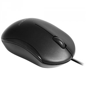 Macally QMOUSEB 3 Button Optical Usb Mouse Blk