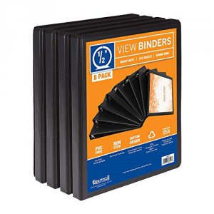 Samsill S88410 Econo Bnd .5 View Black 8pk