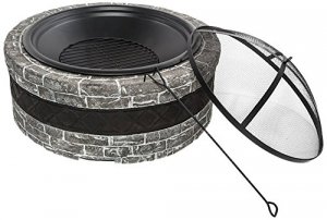 Snow SJFP35-CS-STN Sun Fire Pit Charcoal Stone35