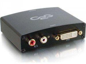 C2g 18399 Dvi-d And Stereo Audio To Hdmi Adapter Converter