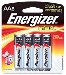 Energizer EVEAA8 Max Alkaline Aa Batteries, 8 Pack - For Multipurpose 