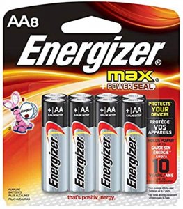 Energizer EVEAA8 Max Alkaline Aa Batteries, 8 Pack - For Multipurpose 