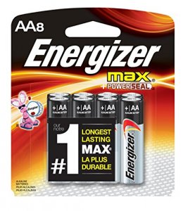 Energizer EVEAA8 Max Alkaline Aa Batteries, 8 Pack - For Multipurpose 