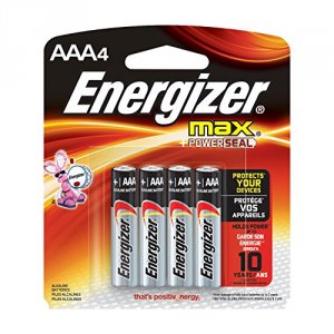 Energizer E92BP-4 Max Alkaline Aaa Batteries, 4 Pack - For Multipurpos