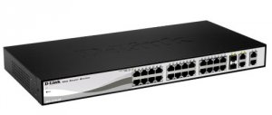 D-link DES-1210-28 Web Smart Switch 24port 10100 2 Gigabit 2 Combo Sfp