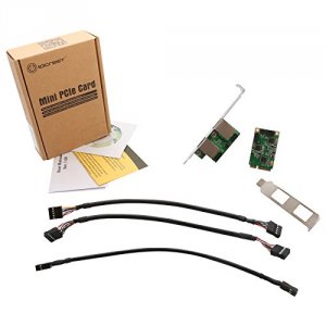 Syba SI-MPE24046 Accessory Si-mpe24046 Mini Pci-express 2-port Gigabit