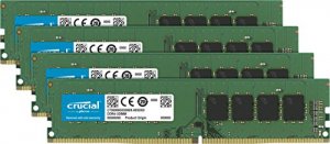 Crucial CT4K4G4DFS824A Memory  16gb Ddr4 2400 Unbuffered 4x4gb Retail