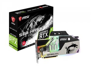 Msi G2080SHEKX Video Card  Rtx 2080 Sea Hawk Ek X 8gb Gddr6 Brown Box