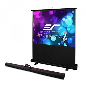 Elitescreens F52XWV2 524:3 Floor Pull Up Screen Bl