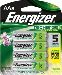 Energizer UNH15BP-8 Universal Recharge Aa 8-pk