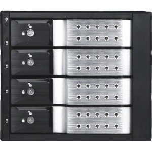 Istar BPN-DE340SS-SIL 3x5.25 To 4x3.5 Sas Cage Sil