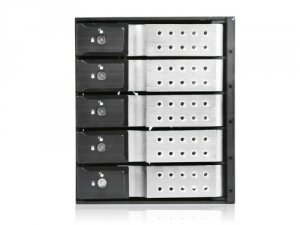 Istar BPN-DE350SS-SIL 3x5.25 To 5x3.5 Sassata 6.0 Gbs Trayless Hot-swa