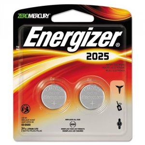 Energizer 2025BP-2 2025 Lithium Coin Battery, 2 Pack - For Multipurpos