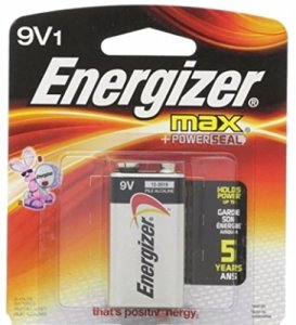 Energizer 522BP Max Alkaline 9 Volt Batteries, 1 Pack - For Multipurpo