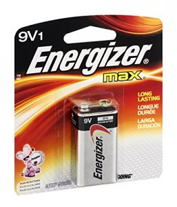 Energizer 522BP Max Alkaline 9 Volt Batteries, 1 Pack - For Multipurpo