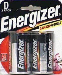 Energizer A95BP-2 Eveready D2 2pk Alkaline