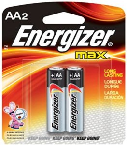 Energizer E91BP-2 Max Alkaline Aa Batteries, 2 Pack - For Multipurpose