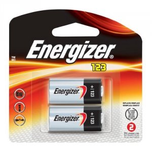 Energizer EL123APB2 123 Batteries, 2 Pack - For Camera - 3 V Dc - 2  P