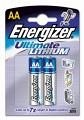 Energizer L91BP-2 Ultimate Lithium Aa Batteries, 2 Pack - For Multipur