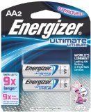 Energizer L91BP-2 Ultimate Lithium Aa Batteries, 2 Pack - For Multipur