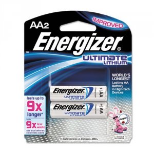 Energizer L91BP-2 Ultimate Lithium Aa Batteries, 2 Pack - For Multipur