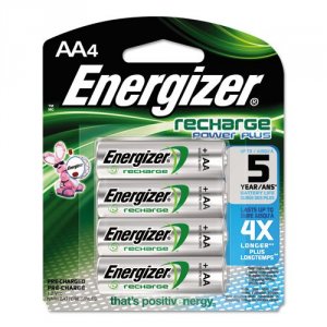 Energizer NH15BP-4 Recharge Power Plus Rechargeable Aa Batteries, 4 Pa