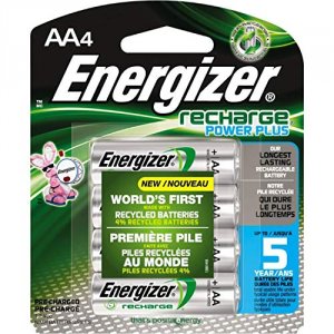 Energizer NH15BP-4 Recharge Power Plus Rechargeable Aa Batteries, 4 Pa