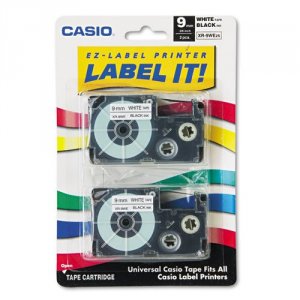 Casio XR-9WE2S Label Printer Tape