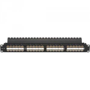 Black JPM810A-HD Spacegain Cat5e High-density Feed-throug