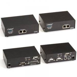 Black ACU3222A Dual Head Vga Kvm Extendr With