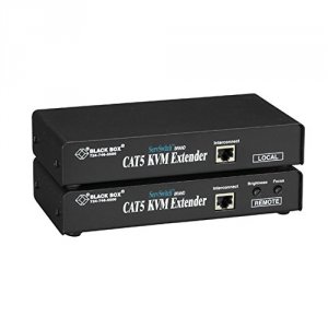 Black ACU1002A Servswitch Brand Cat5 Kvm Extenders With