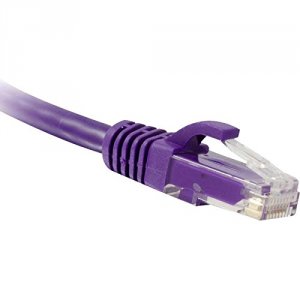 Enet C5E-PR-14-ENC Cat5e Purple 14ft Molded Boot Patch Cbl