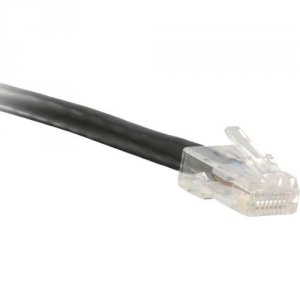 Enet C6-BK-NB-10-ENC Cat6 Black 10ft No Boot Patch Cable