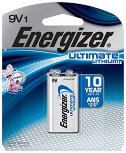 Energizer L522BP Ultimate Lithium 9v Batteries, 1 Pack - For Multipurp