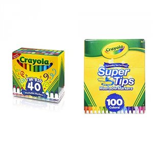 Crayola CYO 587858 40 Count Ultra-clean Washable Broad Line Markers - 