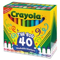 Crayola CYO 587858 40 Count Ultra-clean Washable Broad Line Markers - 