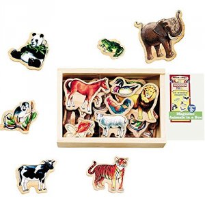 Melissa 475 Melissa  Doug Wooden Animal    Magnets