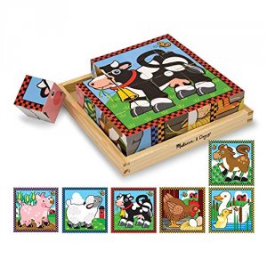 Melissa 775 Melissa  Doug Farm Cube Puzzle