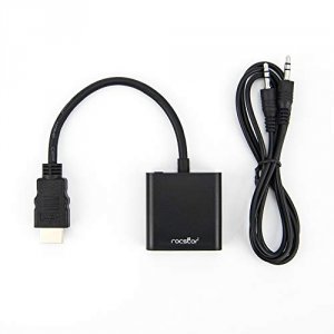 Rocstor Y10A187-B1 3in Hdmi To Vga Mf + 3.5mm