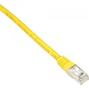 Black EVNSL0272YL-0001 Cat6 Shld Patch Cable 1 Feet 26 Awgm